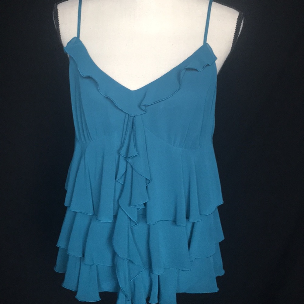 Bisou Bisou Boho Tiered Ruffle Top